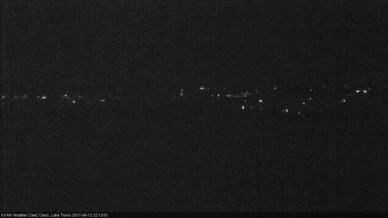 Lake Travis webcam, April 12, 2017 9:25 PM CT