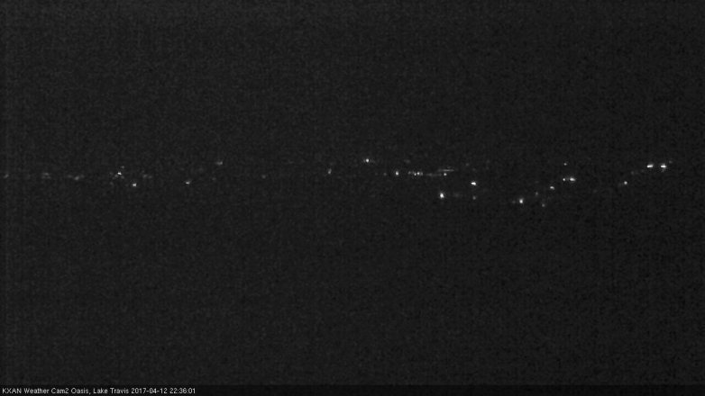 Lake Travis webcam, April 12, 2017 9:35 PM CT
