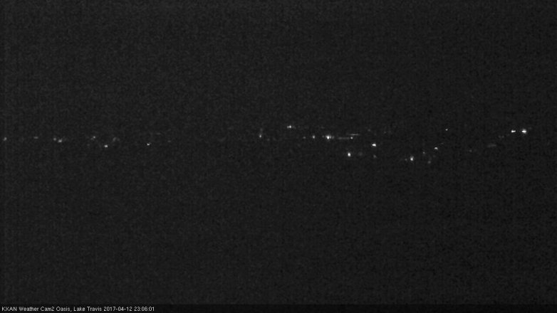 Lake Travis webcam, April 12, 2017 10:05 PM CT
