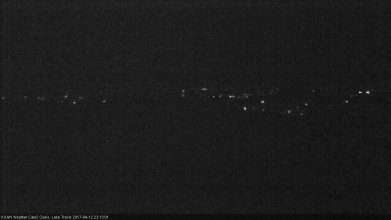 Lake Travis webcam, April 12, 2017 10:20 PM CT