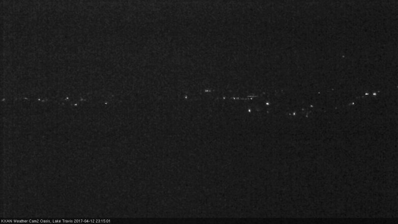 Lake Travis webcam, April 12, 2017 10:25 PM CT