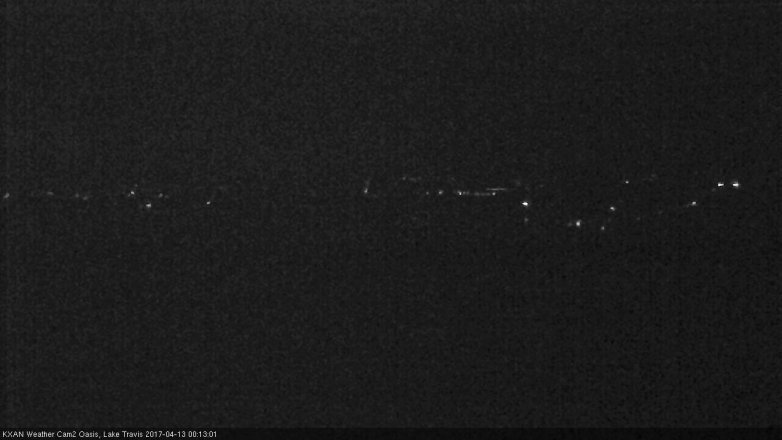 Lake Travis webcam, April 12, 2017 11:25 PM CT