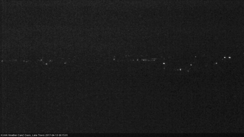 Lake Travis webcam, April 12, 2017 11:30 PM CT