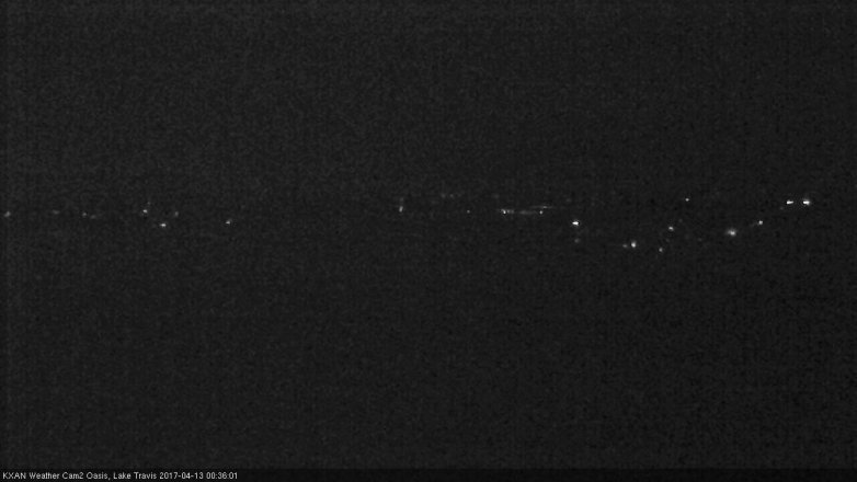 Lake Travis webcam, April 12, 2017 11:55 PM CT