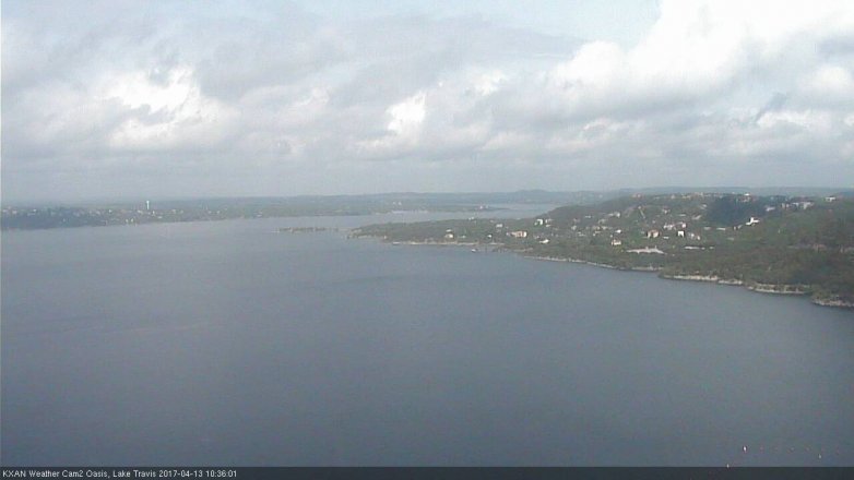 Lake Travis webcam, April 13, 2017 9:50 AM CT