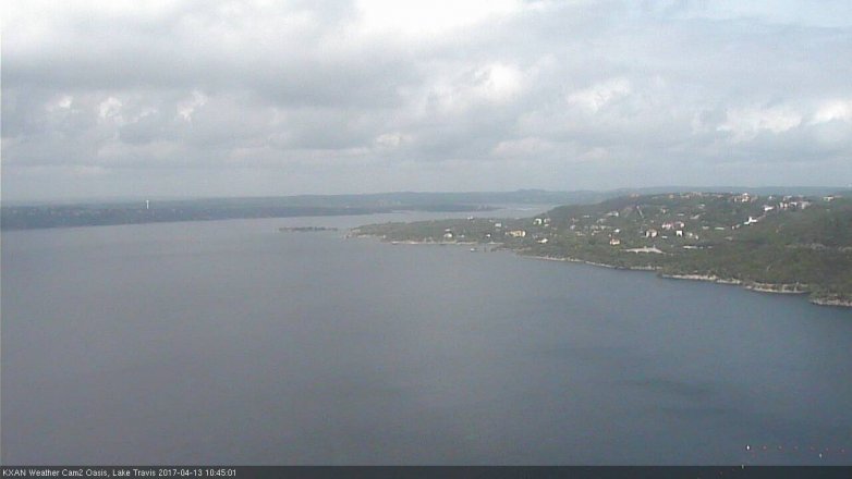 Lake Travis webcam, April 13, 2017 9:55 AM CT