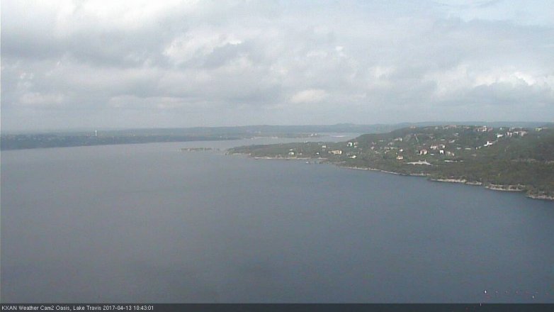 Lake Travis webcam, April 13, 2017 10:00 AM CT