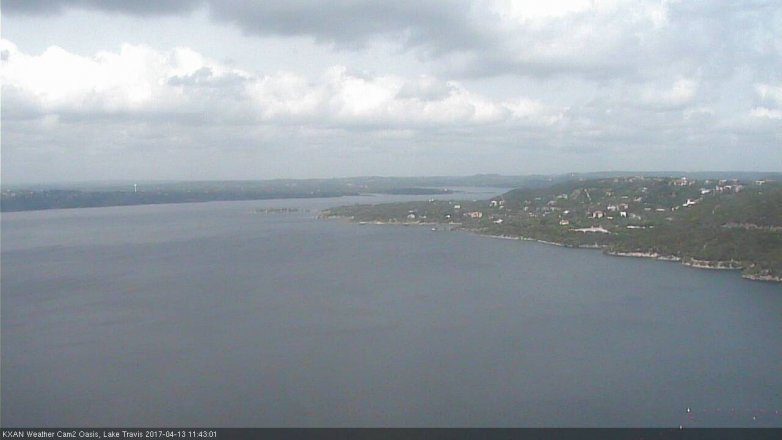 Lake Travis webcam, April 13, 2017 11:00 AM CT