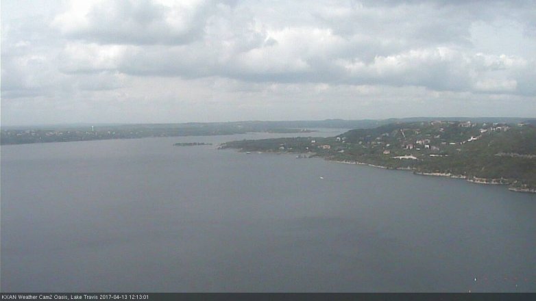 Lake Travis webcam, April 13, 2017 11:10 AM CT