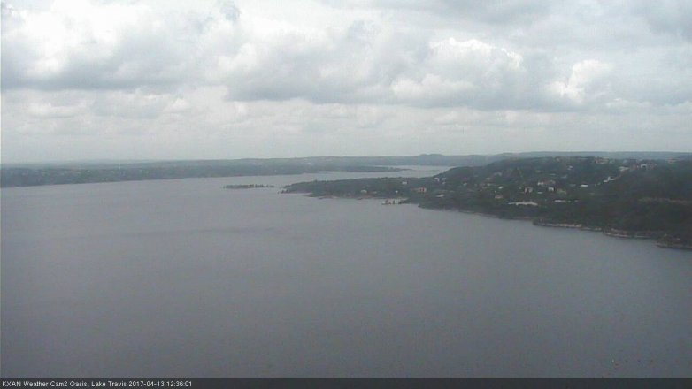 Lake Travis webcam, April 13, 2017 11:50 AM CT