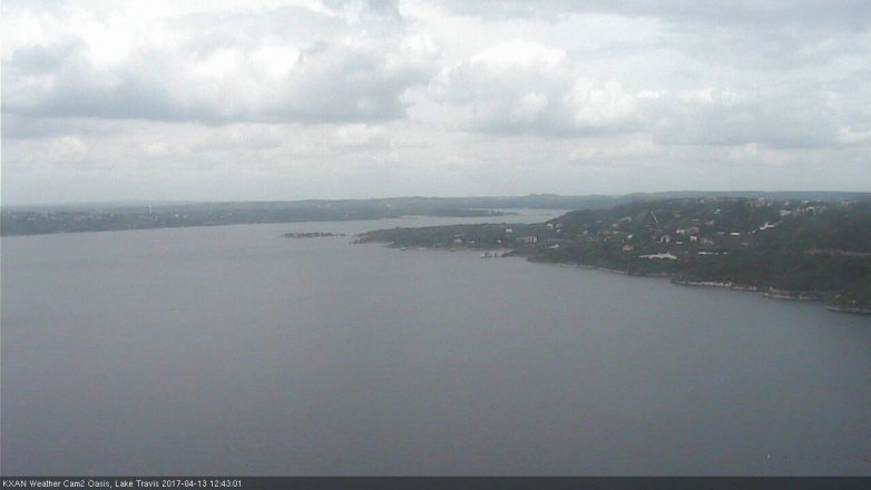 Lake Travis webcam, April 13, 2017 12:00 PM CT