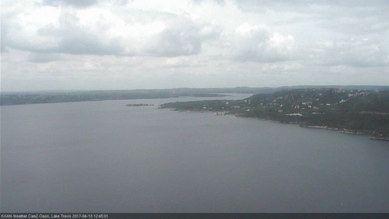 Lake Travis webcam, April 13, 2017 12:10 PM CT