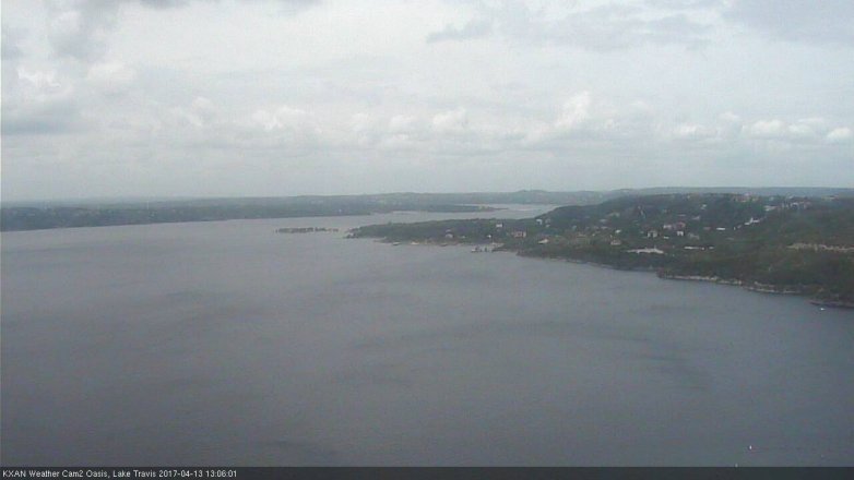 Lake Travis webcam, April 13, 2017 12:20 PM CT