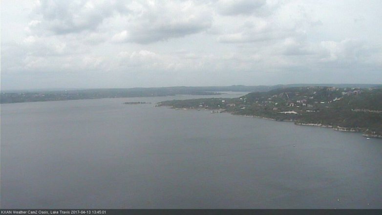 Lake Travis webcam, April 13, 2017 1:05 PM CT