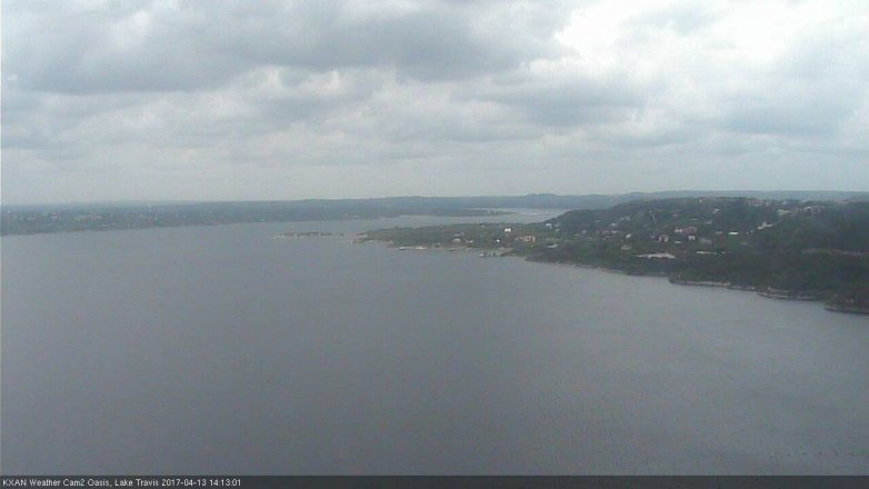 Lake Travis webcam, April 13, 2017 1:15 PM CT