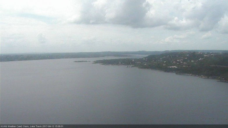 Lake Travis webcam, April 13, 2017 2:30 PM CT