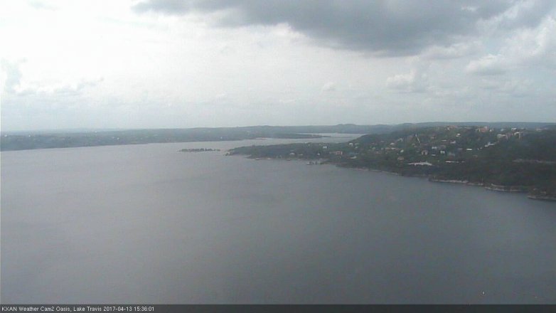 Lake Travis webcam, April 13, 2017 2:40 PM CT