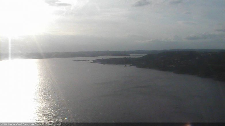 Lake Travis webcam, April 13, 2017 5:50 PM CT