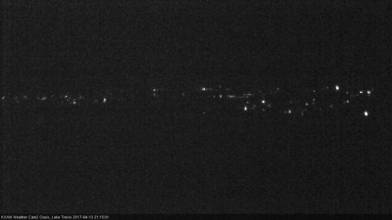 Lake Travis webcam, April 13, 2017 8:15 PM CT