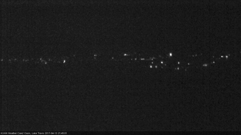 Lake Travis webcam, April 13, 2017 8:50 PM CT