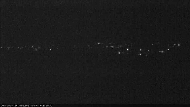 Lake Travis webcam, April 13, 2017 9:45 PM CT