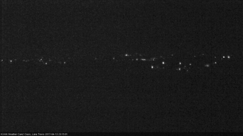Lake Travis webcam, April 13, 2017 10:15 PM CT