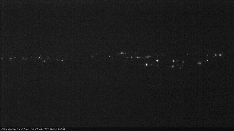 Lake Travis webcam, April 13, 2017 10:25 PM CT