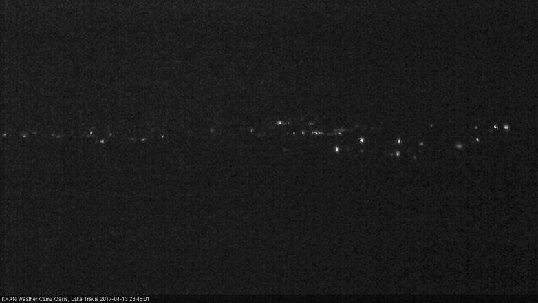 Lake Travis webcam, April 13, 2017 10:55 PM CT