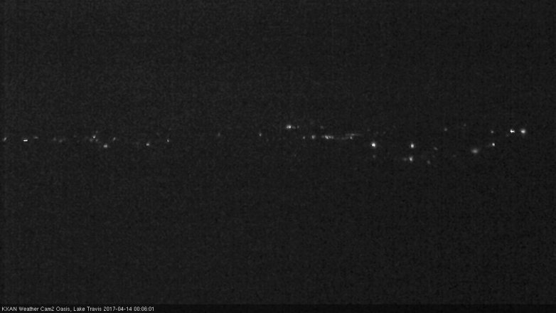 Lake Travis webcam, April 13, 2017 11:10 PM CT