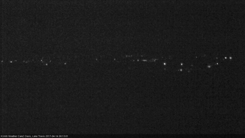 Lake Travis webcam, April 13, 2017 11:20 PM CT