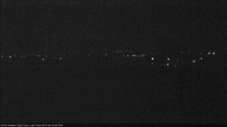 Lake Travis webcam, April 13, 2017 11:30 PM CT