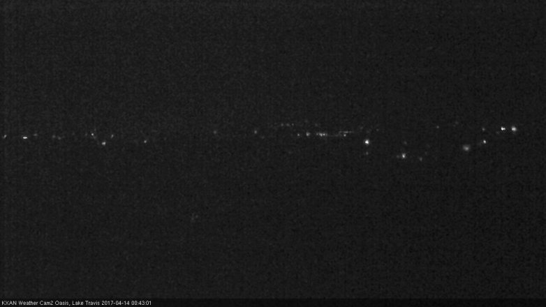 Lake Travis webcam, April 13, 2017 11:45 PM CT