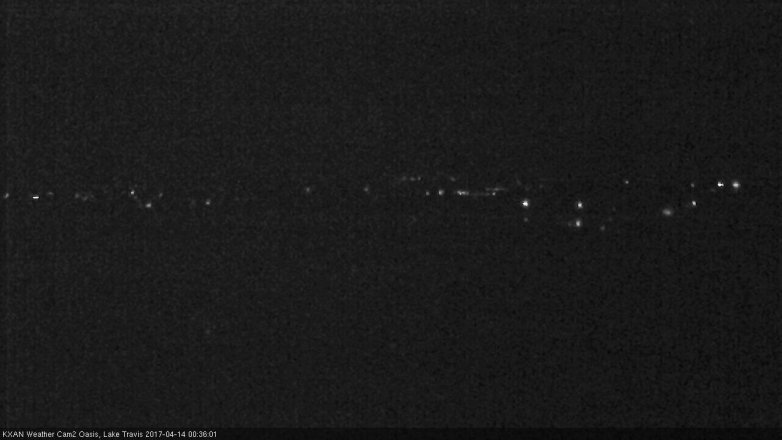 Lake Travis webcam, April 13, 2017 11:55 PM CT