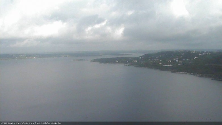Lake Travis webcam, April 14, 2017 9:10 AM CT