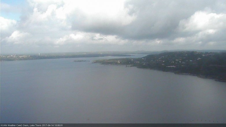 Lake Travis webcam, April 14, 2017 9:15 AM CT
