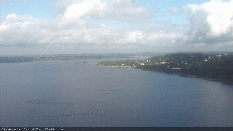 Lake Travis webcam, April 14, 2017 9:35 AM CT