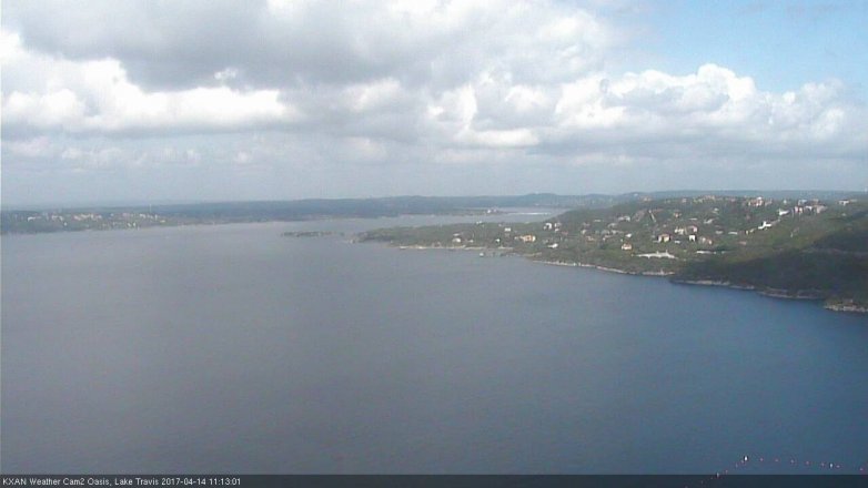 Lake Travis webcam, April 14, 2017 10:10 AM CT
