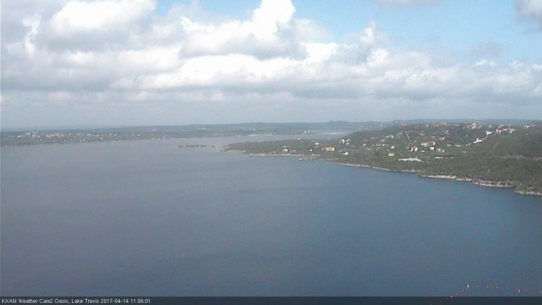 Lake Travis webcam, April 14, 2017 10:25 AM CT