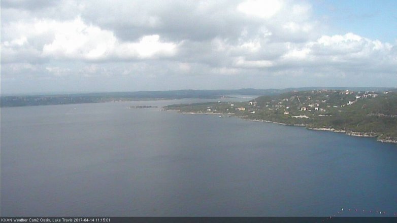 Lake Travis webcam, April 14, 2017 10:40 AM CT