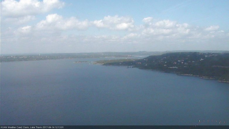 Lake Travis webcam, April 14, 2017 11:20 AM CT