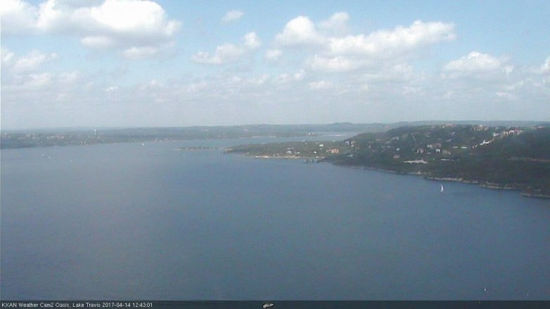 Lake Travis webcam, April 14, 2017 12:05 PM CT
