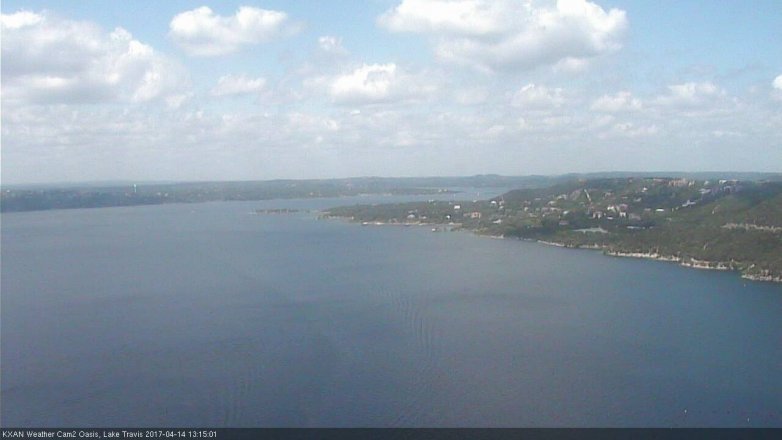 Lake Travis webcam, April 14, 2017 12:20 PM CT