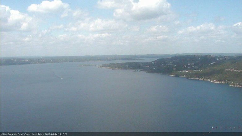 Lake Travis webcam, April 14, 2017 12:30 PM CT