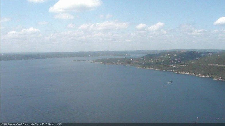 Lake Travis webcam, April 14, 2017 1:05 PM CT