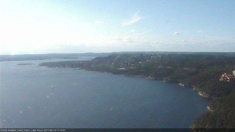 Lake Travis webcam, April 14, 2017 4:25 PM CT