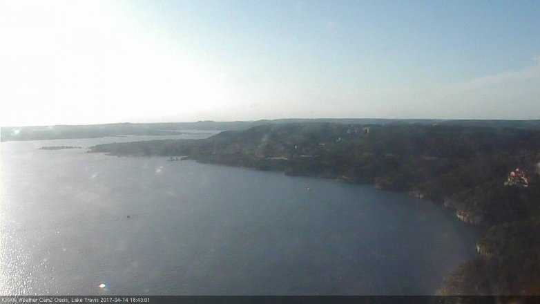 Lake Travis webcam, April 14, 2017 5:50 PM CT