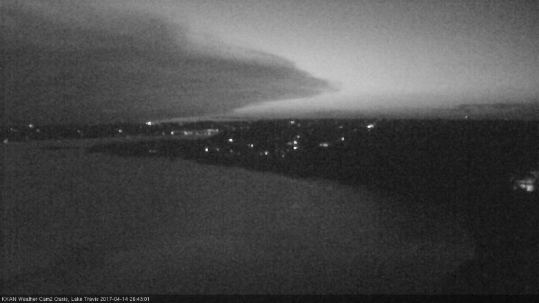 Lake Travis webcam, April 14, 2017 7:45 PM CT