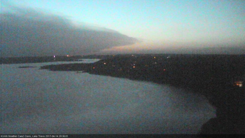 Lake Travis webcam, April 14, 2017 7:55 PM CT