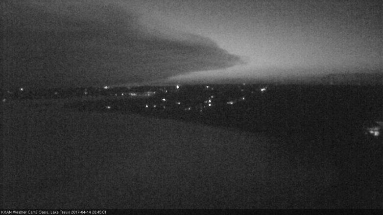 Lake Travis webcam, April 14, 2017 8:05 PM CT