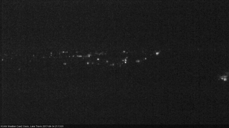 Lake Travis webcam, April 14, 2017 8:15 PM CT